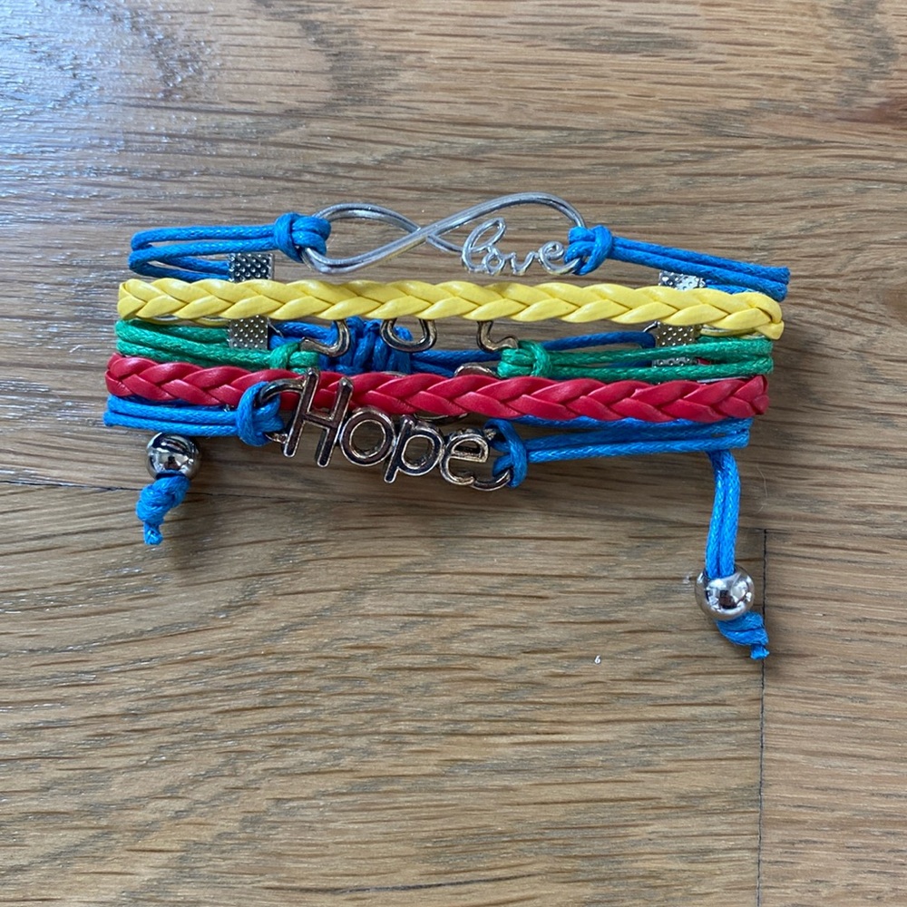 NWOT Hope Love Autism Bracelet